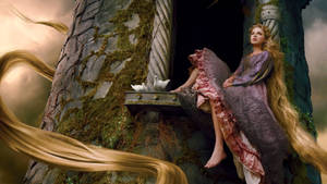 Taylor Swift As Rapunzel Wallpaper