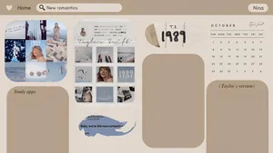 Taylor Swift1989 Inspired Desktop Theme Wallpaper