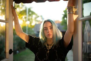 Teal Highlights Billie Eilish 4k Wallpaper