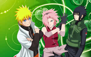 Team 7 Of Naruto - Prepared To Take On Anything Wallpaper