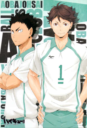 Team Aoba Johsai Oikawa And Iwaizumi Phone Wallpaper