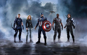 Team Cap Captain America Laptop Wallpaper