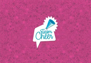 Team Cheer Megaphone Graphic Wallpaper