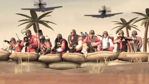 Team Fortress 2 Classes Red Company Wallpaper