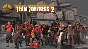 Team Fortress 2 Mercenaries Poster Wallpaper