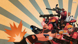 Team Fortress 2 Vector Art Wallpaper