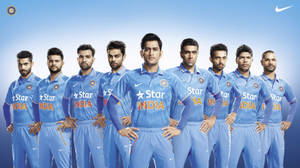 Team India's Unified Poses: Pride Of The Nation. Wallpaper