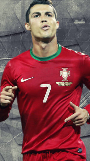 Team Portugal Football Ronaldo Iphone Wallpaper