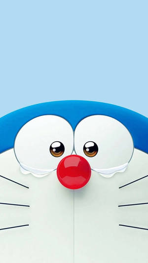 Tearful Doraemon Iphone Digital Art Wallpaper
