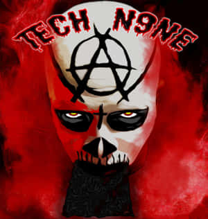 Tech N9ne Red Artistic Portrait Wallpaper
