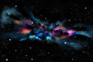 Technicolor Aesthetic Galaxy Background Wallpaper
