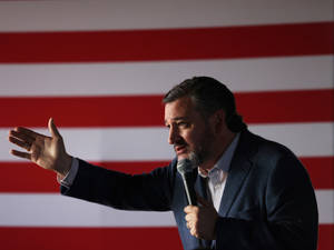 Ted Cruz Delivering Speech Wallpaper