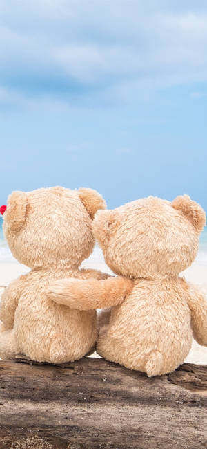 Teddy Bear Hugging Wallpaper