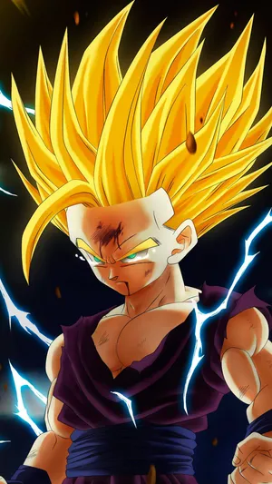 Teen Gohan Yellow Hair Wallpaper