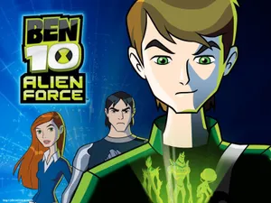 Teenage Ben 10 Omnitrix With Gwen And Kevin Wallpaper