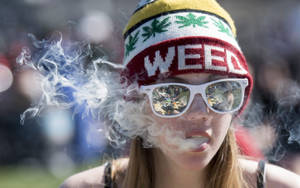 Teenager Smoking Weed Wallpaper