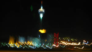 Tehran Blurred Lights Wallpaper