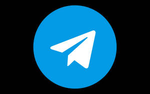 Telegram Blue Circle Wallpaper