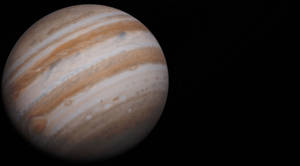 Telescopic View Of Jupiter Wallpaper