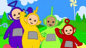 Teletubbies Cartoon Art Wallpaper