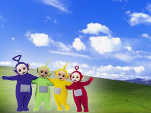Teletubbies On Windows Desktop Wallpaper