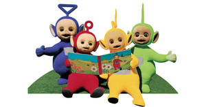 Teletubbies Reading A Book Wallpaper