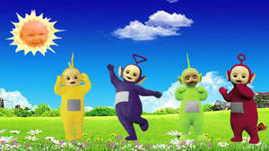 Teletubbies With Sun Baby Wallpaper