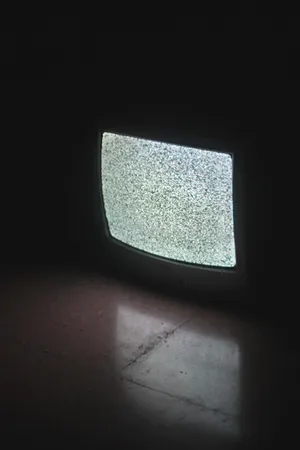 Television Displaying Static Noise Wallpaper