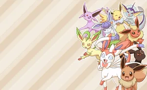 Template Eevee Evolutions Human Wallpaper
