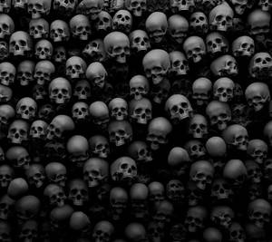 Tengkorak Wall Of Skulls Wallpaper