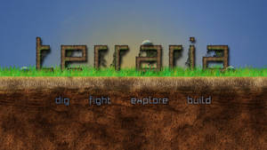 Terraria Dig Fight Explore Build Wallpaper