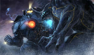 Terrifying Kaiju Roaming The City Wallpaper