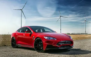 Tesla Model S Larte Design Wallpaper
