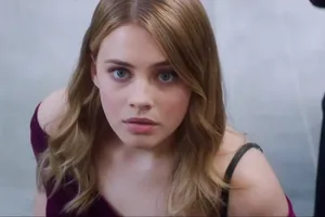 Tessa Young Looking Shocked In The Movie After Wallpaper