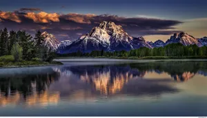 Teton Mountain Range Wallpaper
