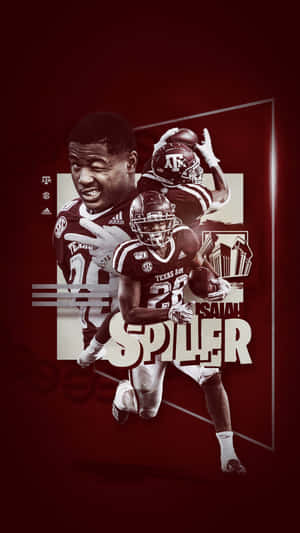 Texas Am Football Player With The Name Spiller Wallpaper