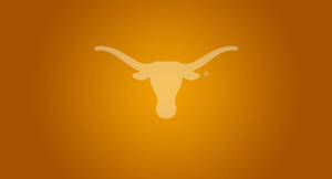 Texas Longhorns Logo On An Orange Background Wallpaper