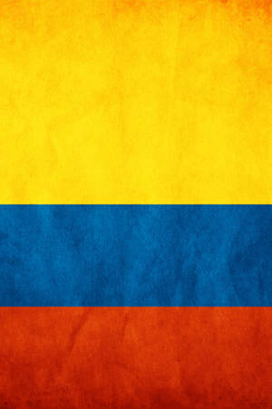 Textured Colombia Flag Wallpaper
