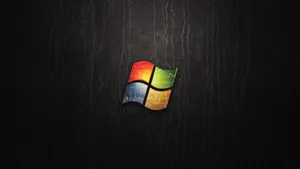 Textured Microsoft Windows Logo Wallpaper