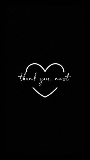 Thank You Next Cute Dark Girly Wallpaper