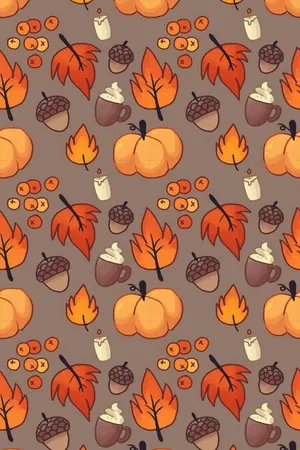 Thanksgiving Aesthetic Pattern Wallpaper
