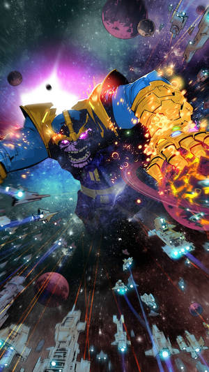 Thanos Comic Book Art Wallpaper