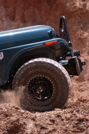 Thar 4k Rocky Wheel Wallpaper