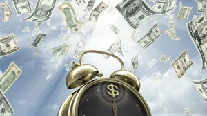 The Alarm Clock And The Money Bag - Time Is Money Wallpaper