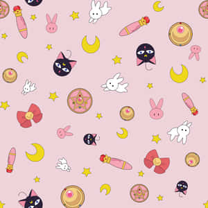 The Army Of Sailors In The Sailor Moon Pattern Wallpaper