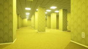 The Backrooms Yellow Rooms Wallpaper