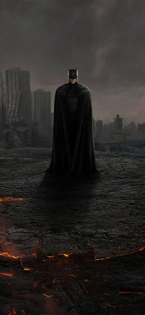 The Batman Iphone City Ruins Wallpaper