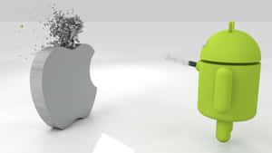 The Battle Of Operating Systems: Apple Ios Vs. Android Wallpaper