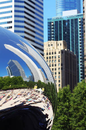 The Bean Chicago Close Up Wallpaper