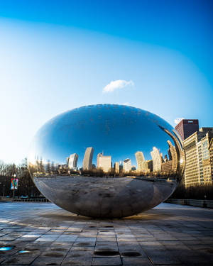 The Bean Chicago Reflecting Cityscape Wallpaper